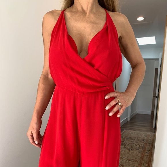 Reformation red jumpsuit - Picture 5 of 7